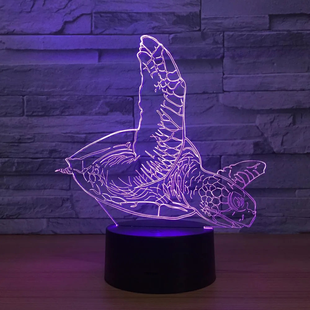 LED touch remote control desk lamp in black with 7 colour change acrylic plate on compact ABS base