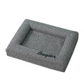 Removable washable cloth cat bed in grey with soft cover, size medium