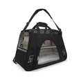 Breathable portable pet strap handbag for small dogs and cats in pink colour with shoulder strap