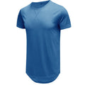 Men's slim-fit cotton short-sleeved t-shirt shown in multiple colour options