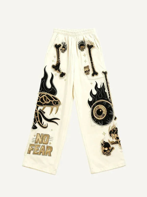 Wild Trend Avant-garde polyester trousers in two styles, sizes S to 5XL
