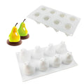 Silicone fruit mould for Italian mousse desserts with pineapple and pine cone designs