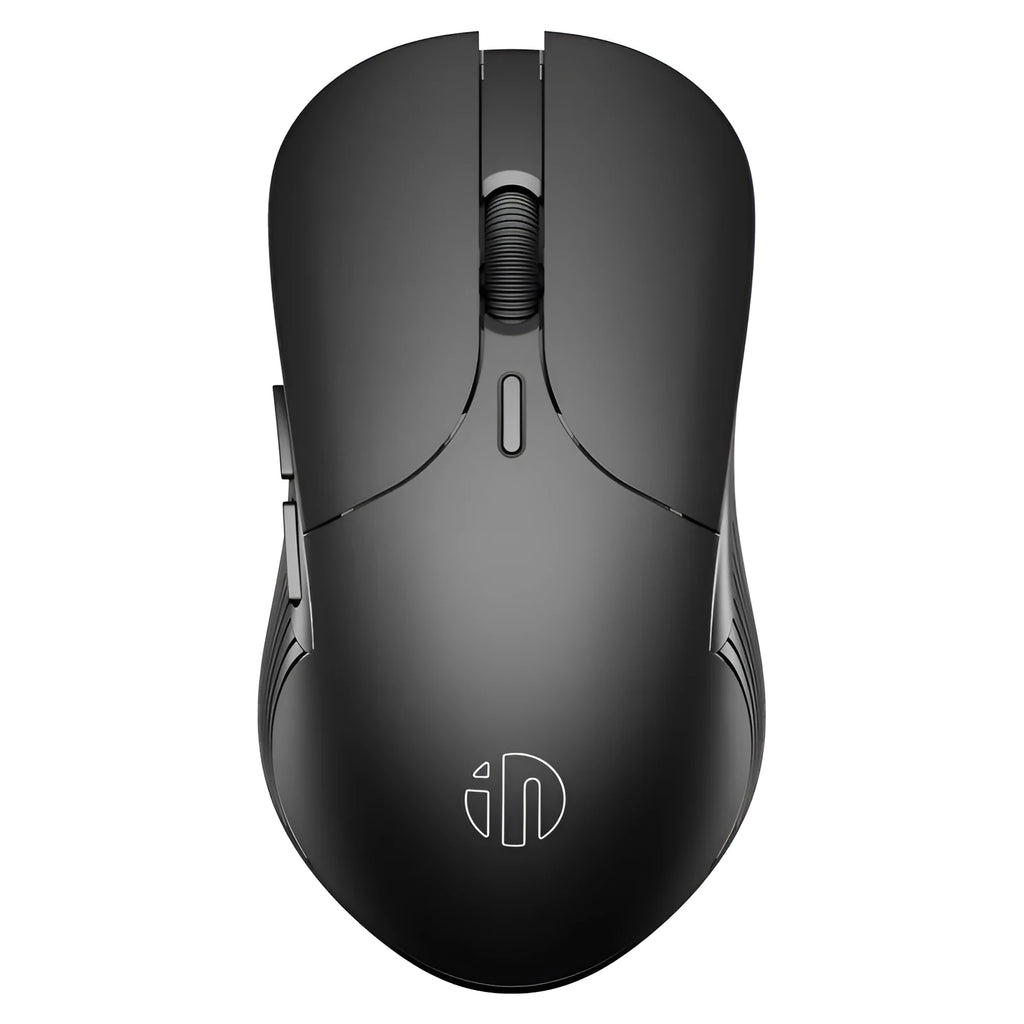 Black wireless voice mouse with six buttons and compact 123x35x65.5mm dimensions