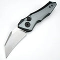 Outdoor folding pocket knife showing compact 150mm length and available in black, grey, or green colours
