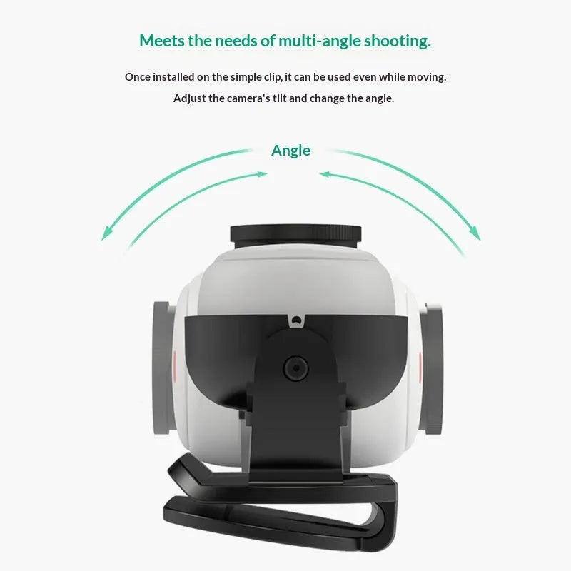 Black magnetic protective frame cap clip for Insta360 GO3 and 3S thumb anti-shake camera mount bracket