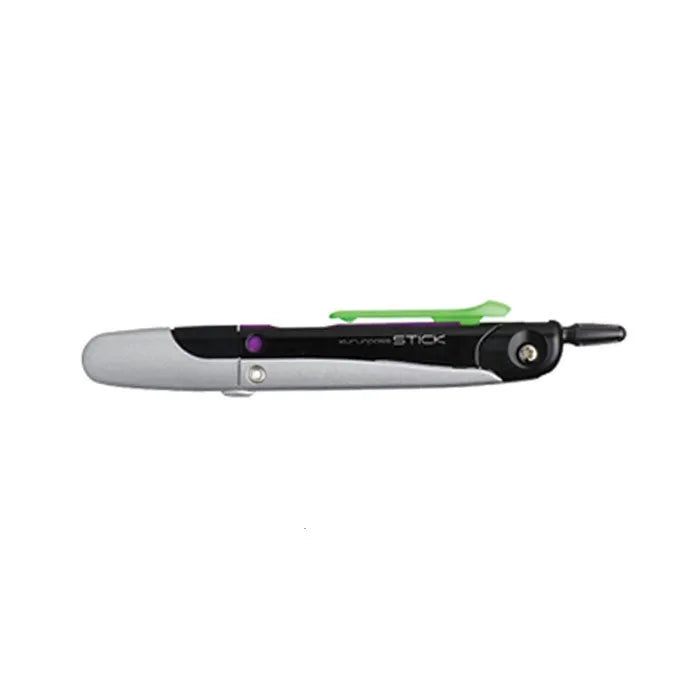 Automatic pen with built-in compass and protective cover in multiple colours