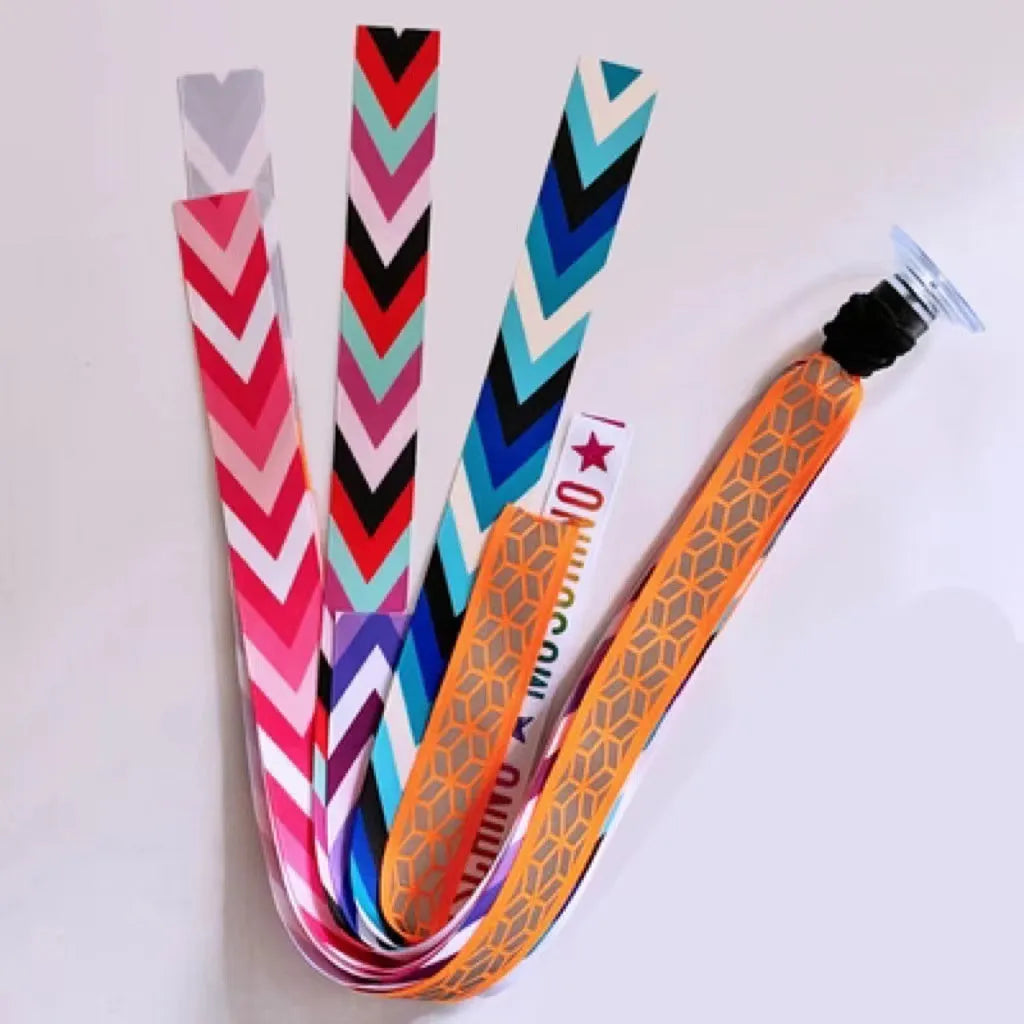 Children's helmet decorative streamers in multiple colours for skating and ski safety gear