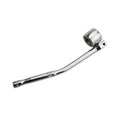 Oxygen sensor removal tool with 22mm hexagonal socket and bright chrome finish