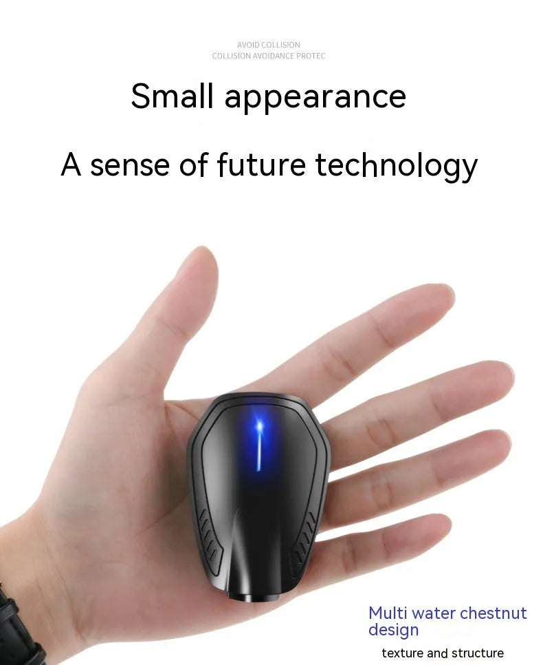 F2 car atmosphere light laser projector in bright black finish with ABS housing, 5V USB powered