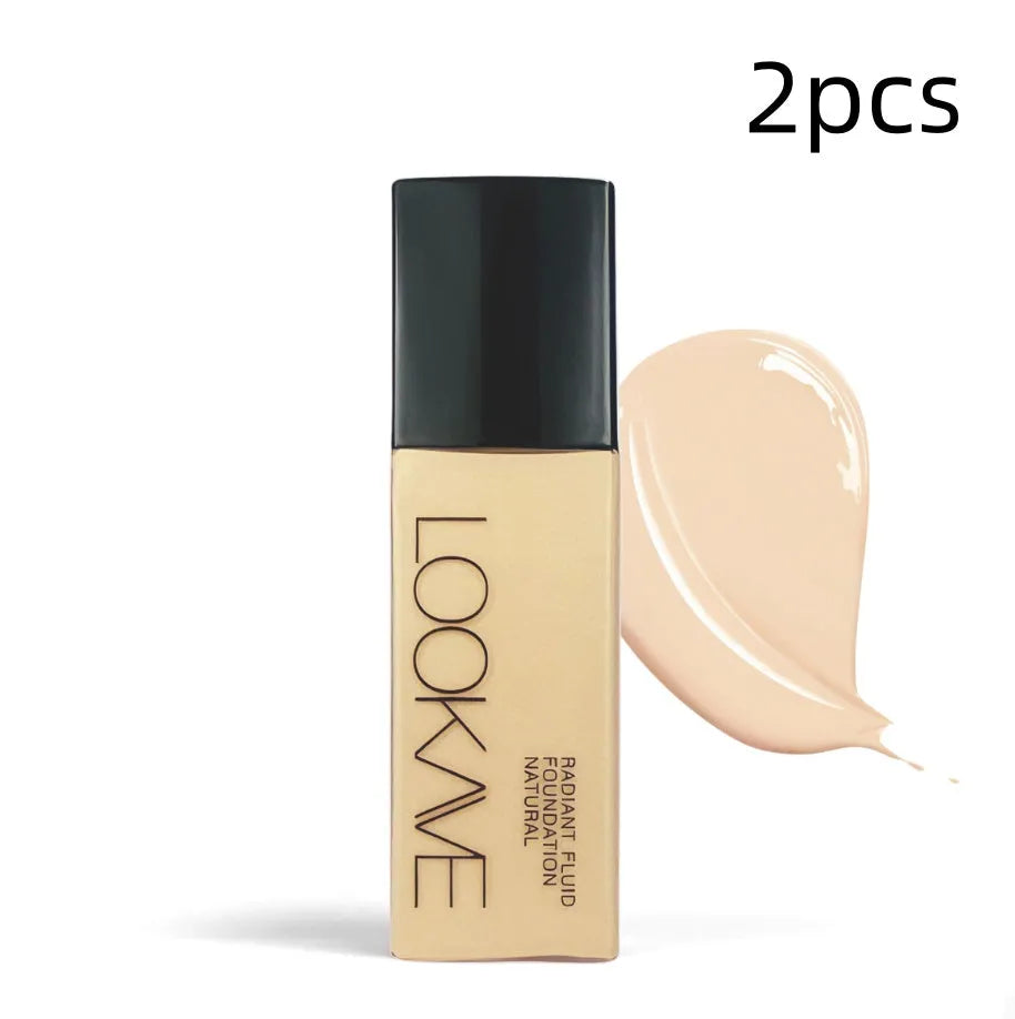 LOOKAVE matte liquid foundation bottle in Ivory White shade, 21g size