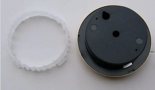 Aluminium analog thermometer and hygrometer with circular dial for indoor temperature humidity measurement