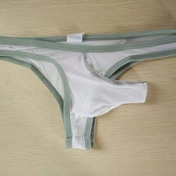Men's Ice Silk briefs in multiple colours showing elephant nose pouch design on a white background.
