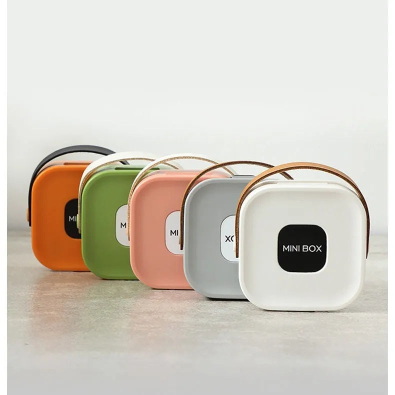 Medium portable storage box for data cables and Bluetooth headsets in Nordic White colour