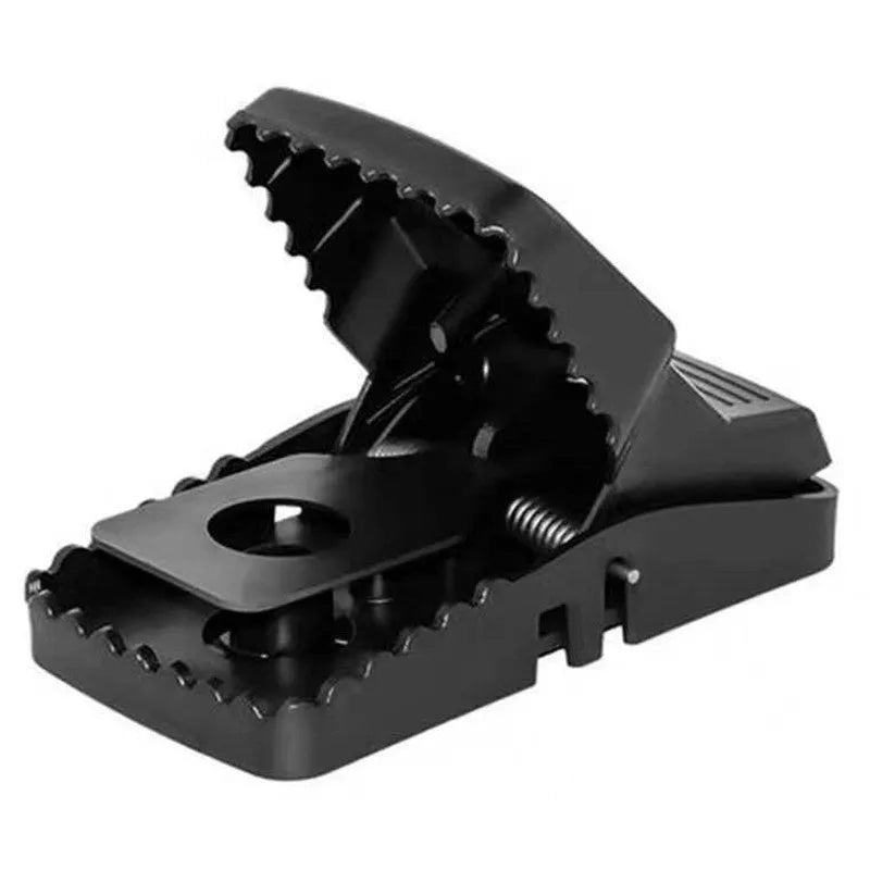Automatic cage-style mouse trap for indoor use.