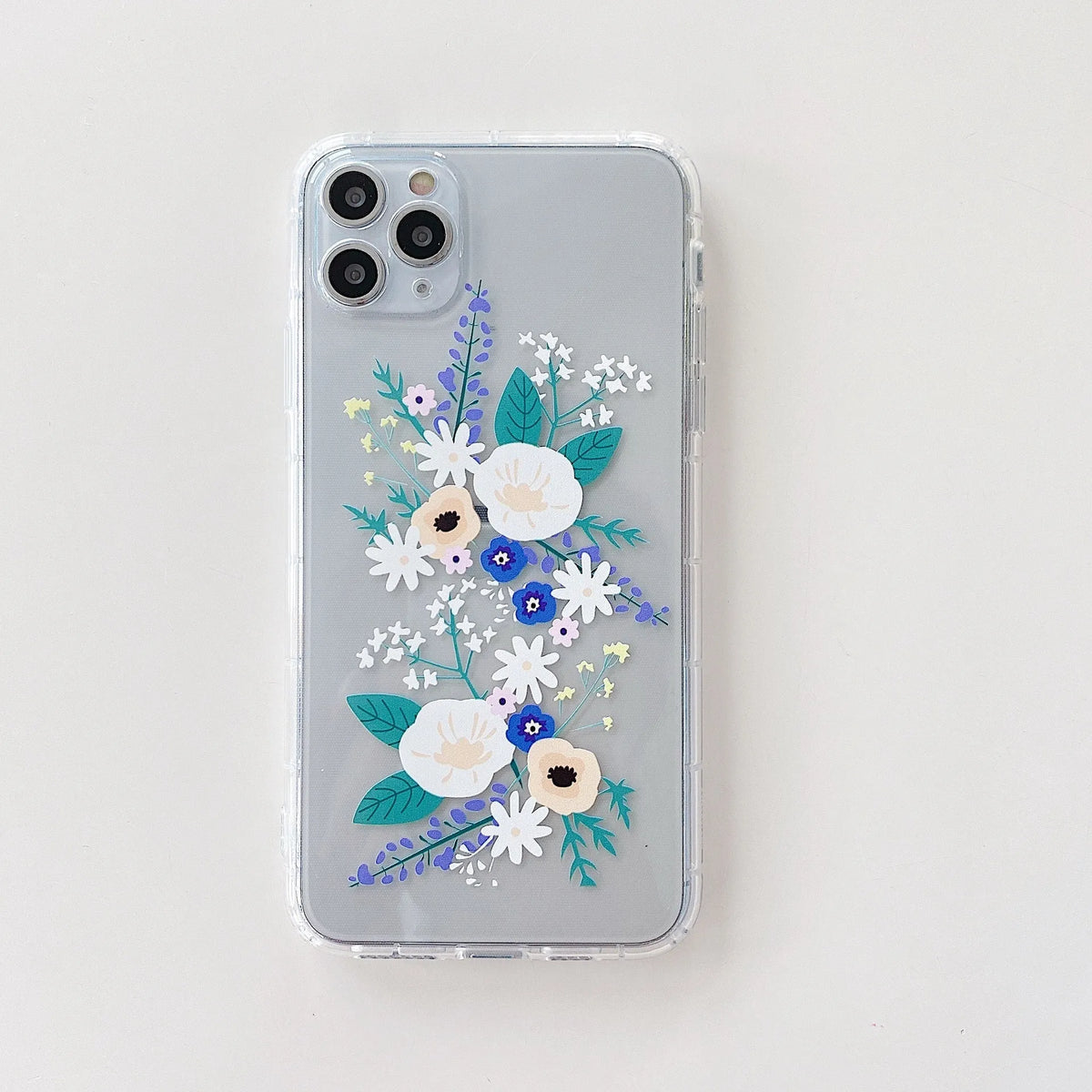 Floral TPU back cover phone case for Samsung Galaxy A20 A30 A50 A51 A70 A71 in Flowers and Grass colours