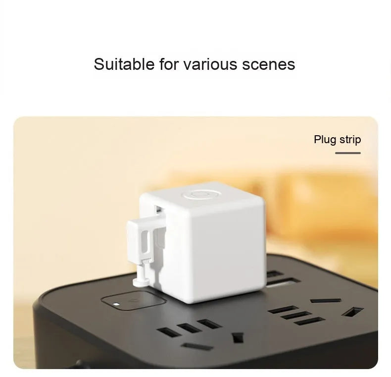 Intelligent Bluetooth finger robot voice control remote controller white on table