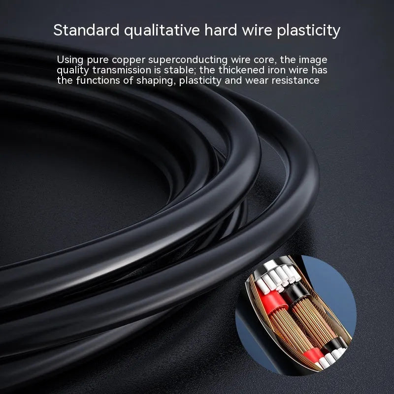 Waterproof HD endoscope inspection camera with 8mm probe for automotive and plumbing diagnostics