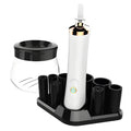 Electric scrubber for makeup brush cleaning with 3-speed switch, USB charging, and antiskid silica gel handle