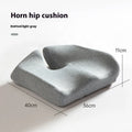 Memory foam office chair cushion for lumbar support measuring 36x40cm in black, grey or light grey
