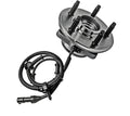 Black bearing steel wheel hub assembly for Ford Explorer with OE part numbers 515050 BR930456 1L24-1104AC 4L2Z1104AA