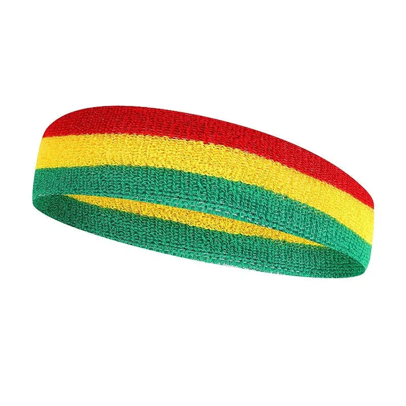 Adult sports headband in six colour combinations for basketball running fitness cycling