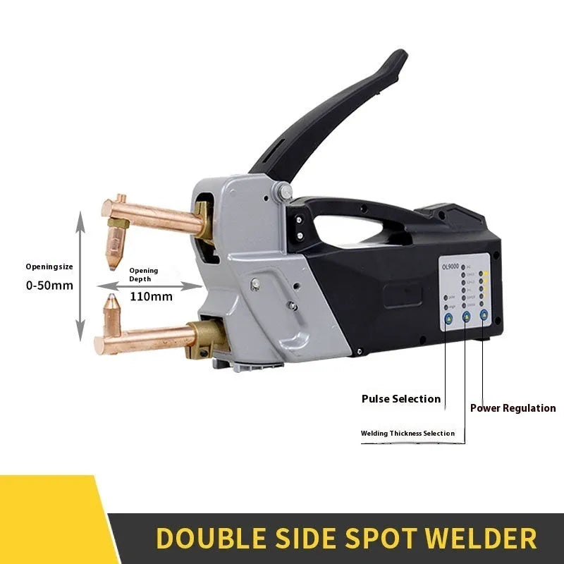 OL8000 double-sided spot welding machine with round and pointed welding heads