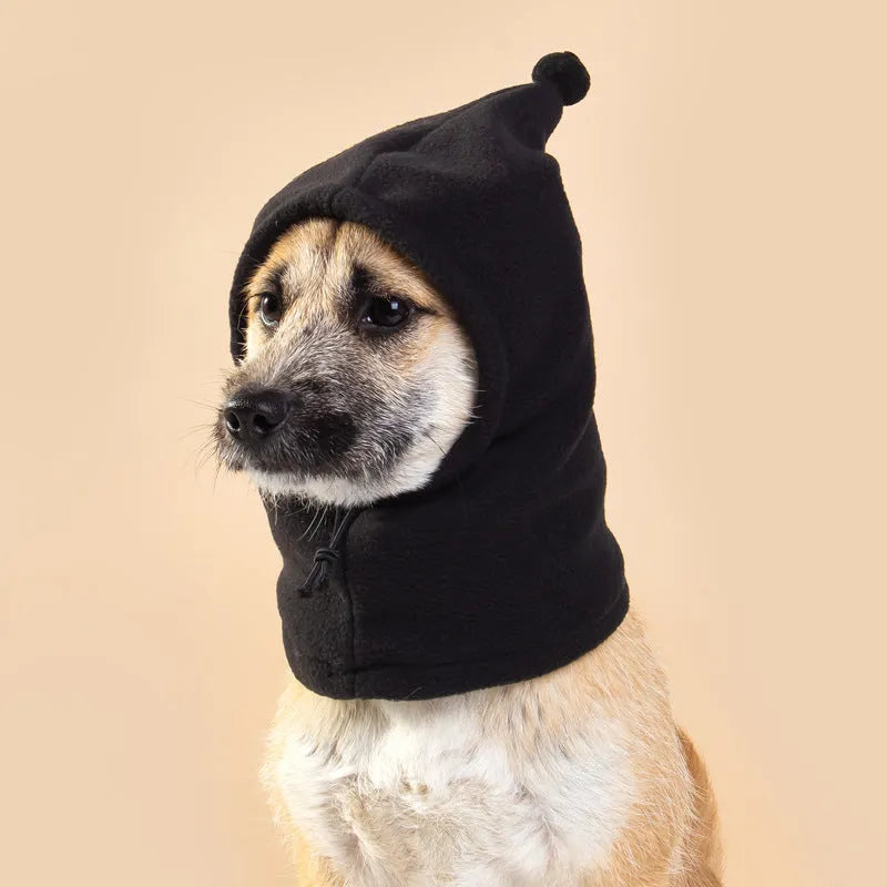 Bear design pet headdress with rabbit ears for dogs and cats in cloth fabric
