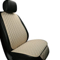 Linen car seat cushion with elastic securing straps in multiple colour options