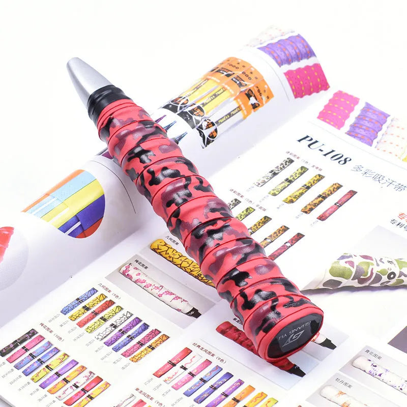 PU camouflage pattern hand gel sweat band winding tape in multiple colour options for sports equipment grip