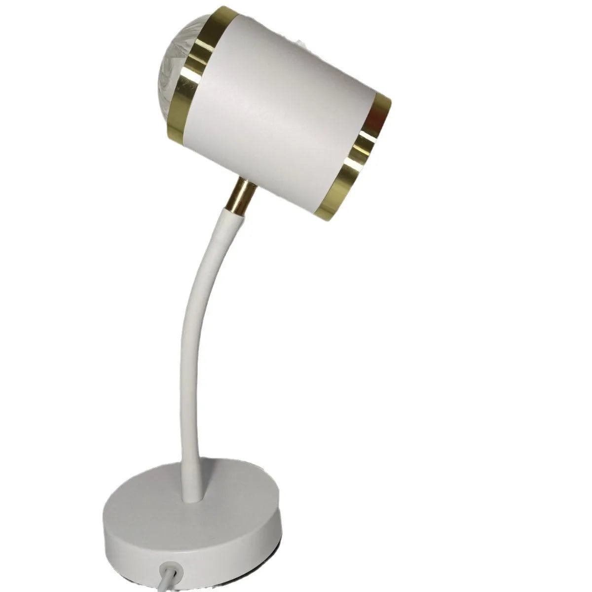 Black and white double-headed photography streaming lamp with metal holder
