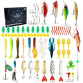 24 Christmas-themed metal fishing lures in minnow bog style with 01 colour finish
