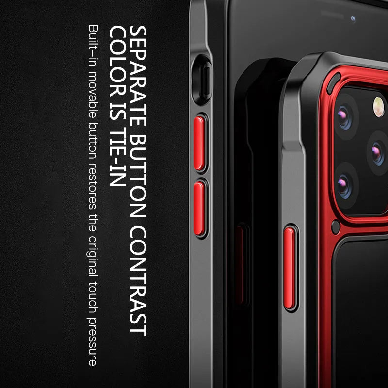 Transparent silicone iPhone 11 case showing six colour options with business style design