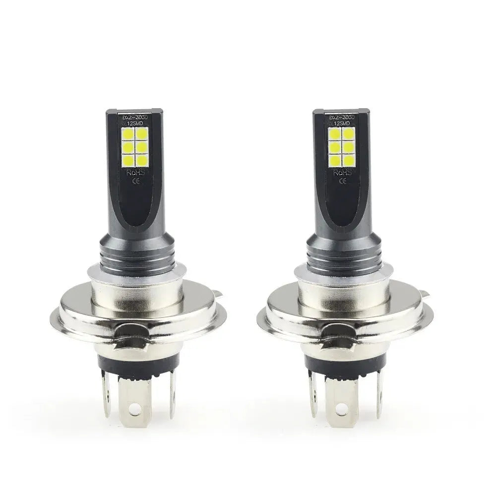 Car high-power fog lamp with aluminium case, 6500K white light, universal fit 12V 14x57mm