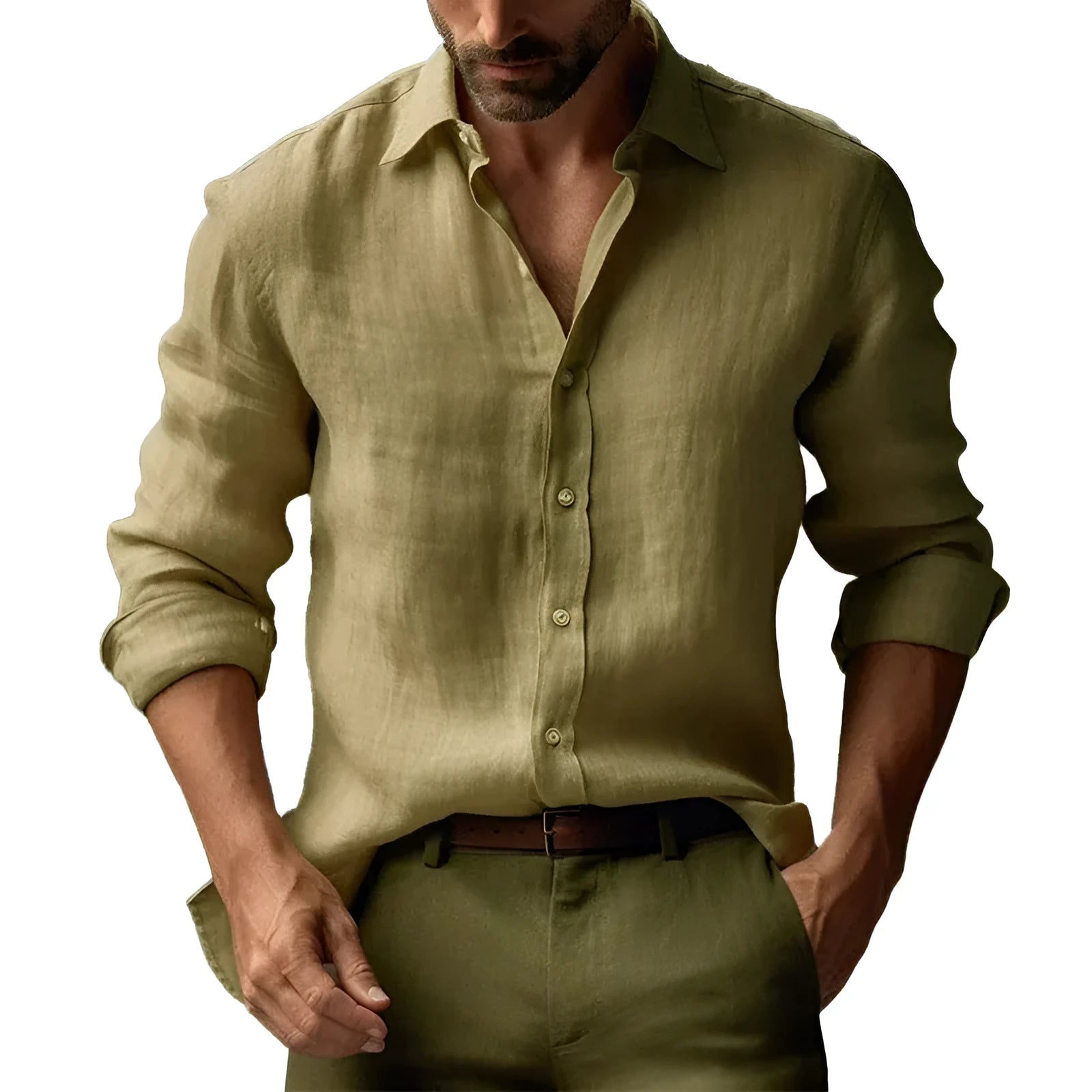 Men's casual floral print cardigan-style shirt in digital printing.