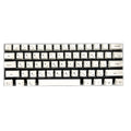 White Japanese keycap full set with 100 keys showing sublimation-printed characters for mechanical keyboard customisation
