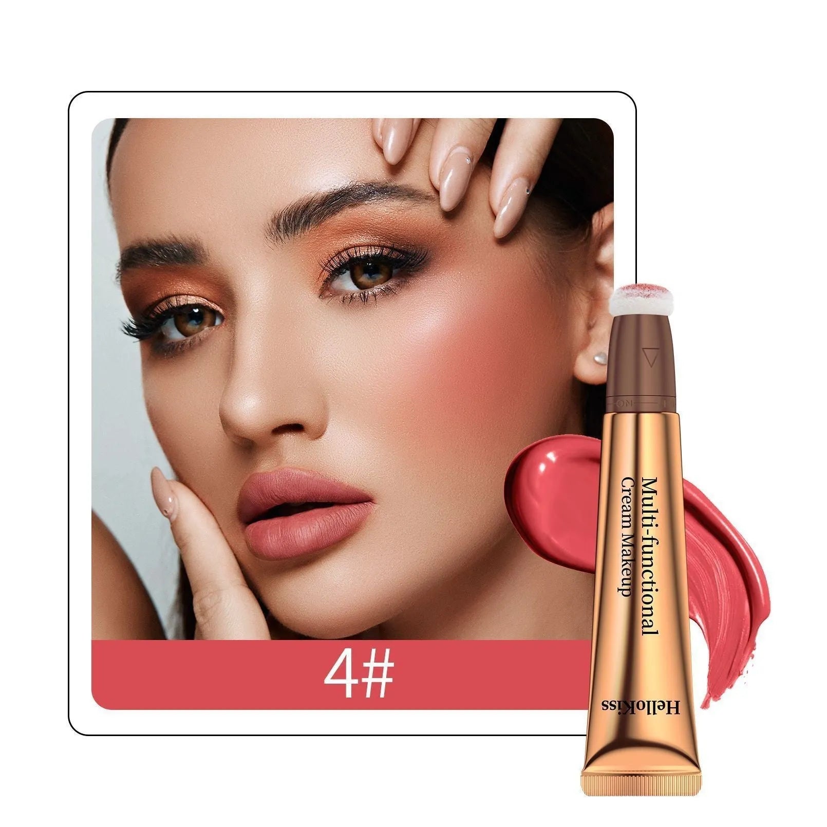 Makeup highlight and contour pen with sponge tip applicator, 15ml size.