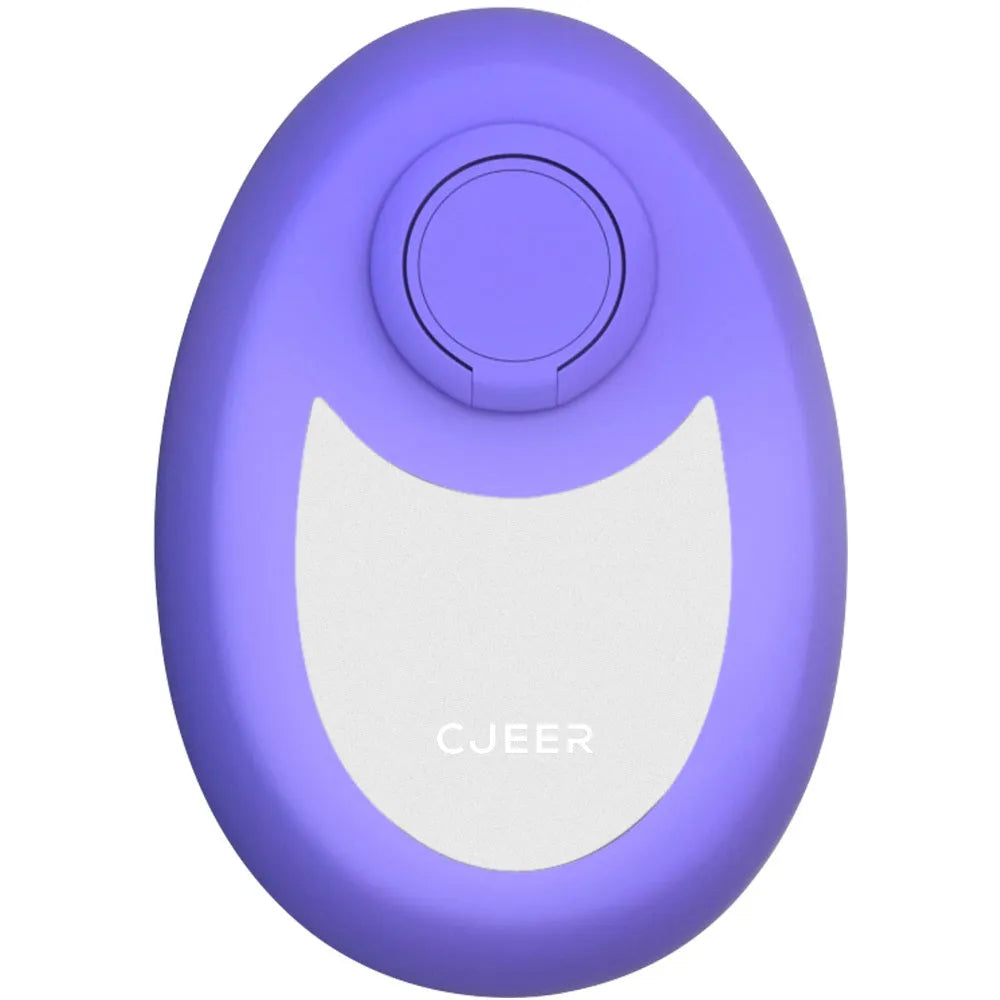 CJEER crystal hair removal tool with nano-glass surface and metal finger ring in green colour