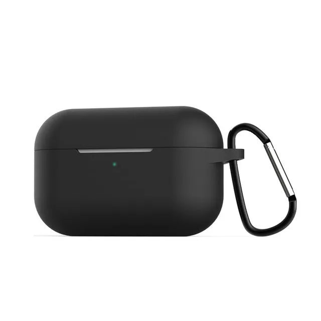 Soft silicone protective cover for AirPods Pro wireless headphones in multiple colours.