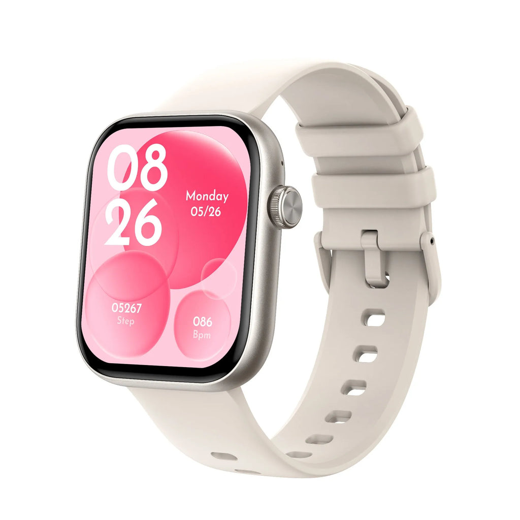 P89 smart watch with full touch screen display and Bluetooth calling in black glue colour