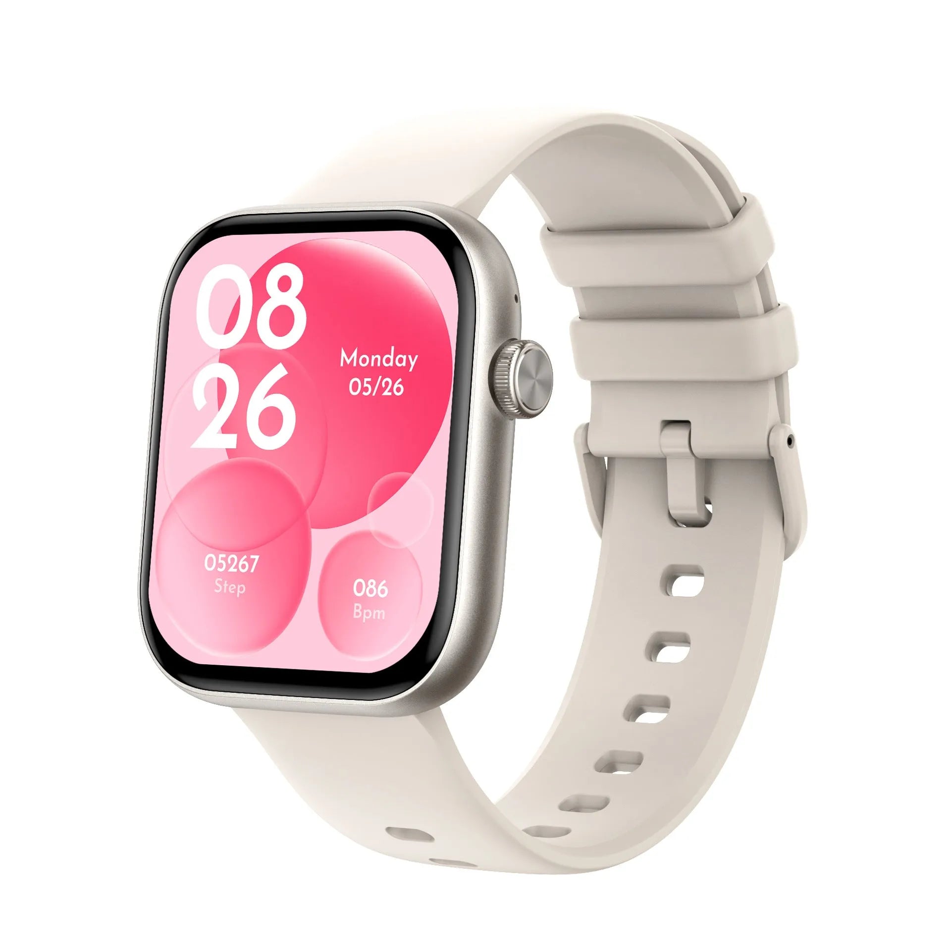 P89 smart watch with full touch screen display and Bluetooth calling in black glue colour