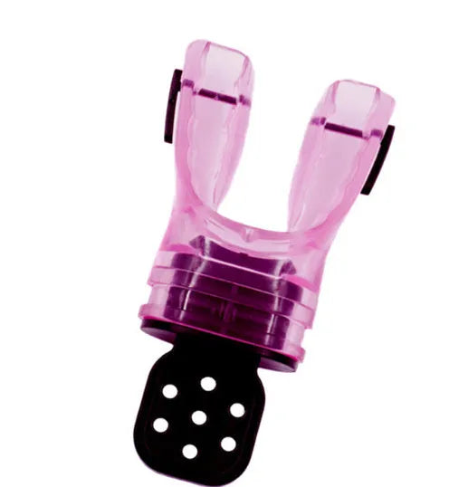 Plastic free diving mouthpiece made from edible silicone measuring 110mm length