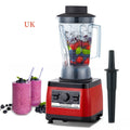 Red industrial style commercial blender with 2L jug and 2200W motor