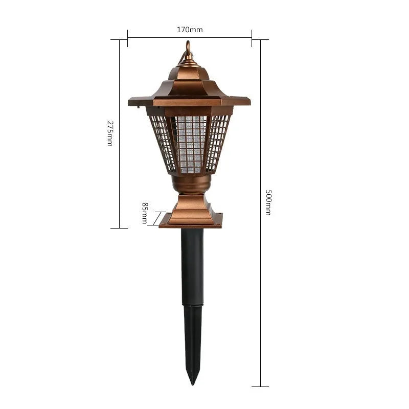 IP55 solar mosquito killer lamp 5W LED outdoor garden insect trap