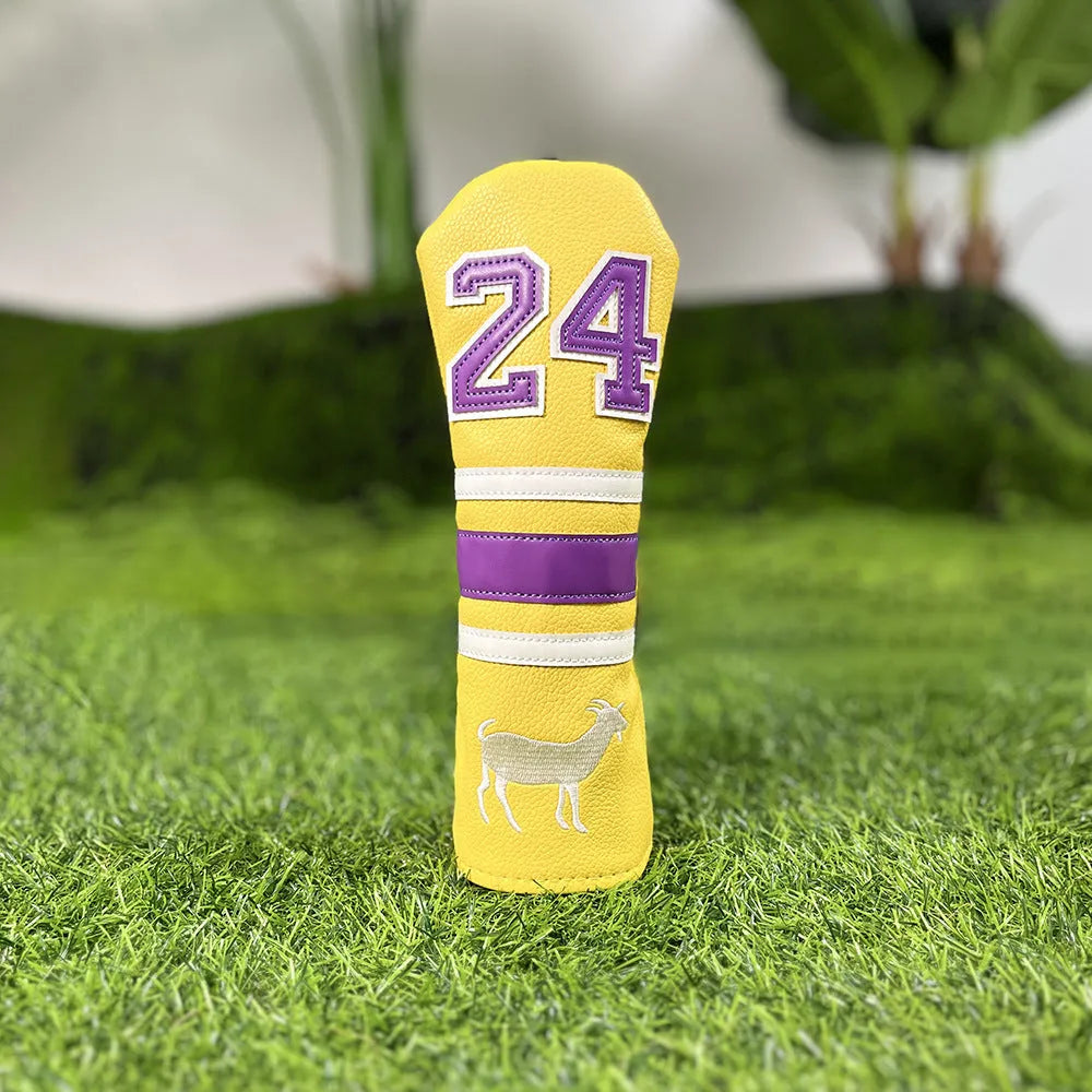 Ram Chicken Leg design golf club headcovers in PU material for Fairway Wood, Irons, and Putter.