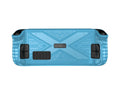 Steam Deck game console protective case in TPU material, showing black, blue and red colour options