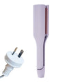 32mm deep wave hair curling iron in pink with 4 temperature settings and negative ion technology