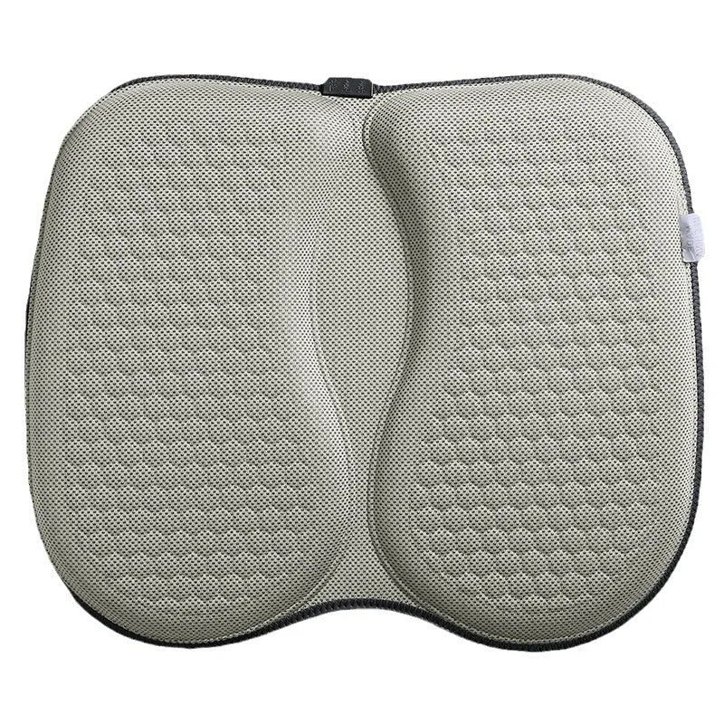 Honeycomb pattern gel car seat cushion in available colours showing cooling design for driving comfort