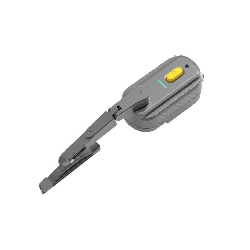 Black plastic motorcycle helmet wiper motor with a 65mm blade for visor cleaning.