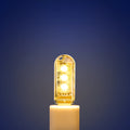 Small LED baby night light with USB cable, white PC housing, 6 centimetres long