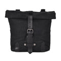 Universal motorcycle side bag batik canvas tool pannier in black and khaki colours